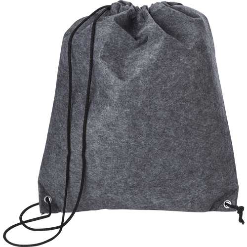 RPET felt drawstring backpack