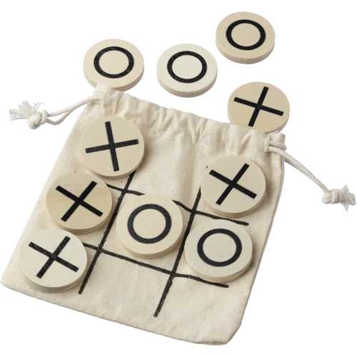 Wooden tic-tac-toe game