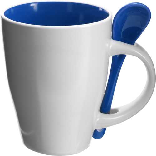 Coffee mug with spoon (300ml)