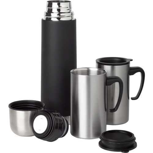 Steel thermos set