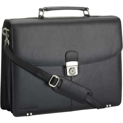 Charles Dickens® leather briefcase