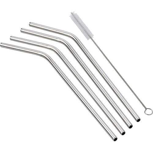 Four drinking straws