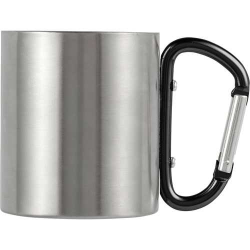 Stainless steel double walled travel mug (185ml)