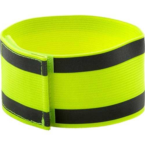 Arm band with reflective stripes