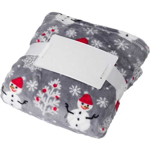 Flannel fleece snowmen blanket