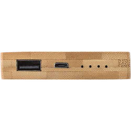 Bamboo power bank. (4000 mAh)