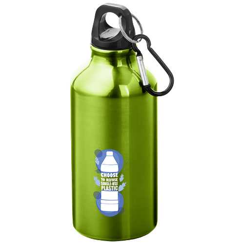 Oregon 400 ml aluminium water bottle with carabiner