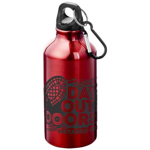 Oregon 400 ml aluminium water bottle with carabiner