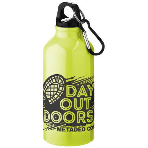 Oregon 400 ml aluminium water bottle with carabiner