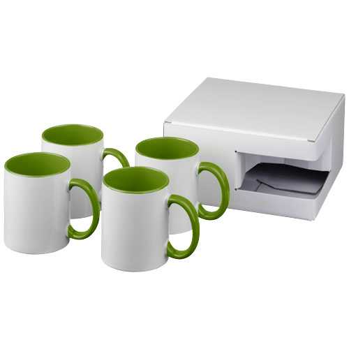 Ceramic sublimation mug 4-pieces gift set