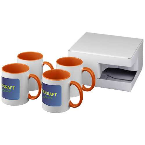 Ceramic sublimation mug 4-pieces gift set