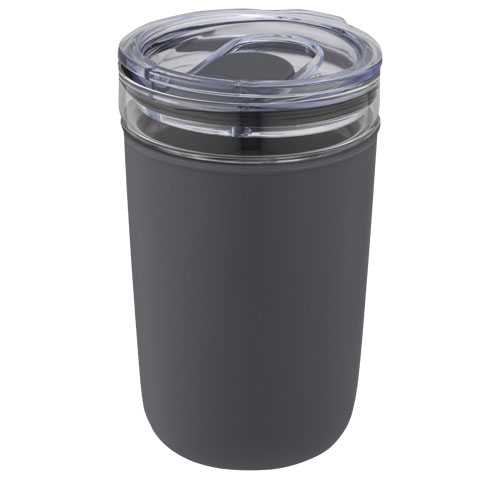 Bello 420 ml glass tumbler with recycled plastic outer wall