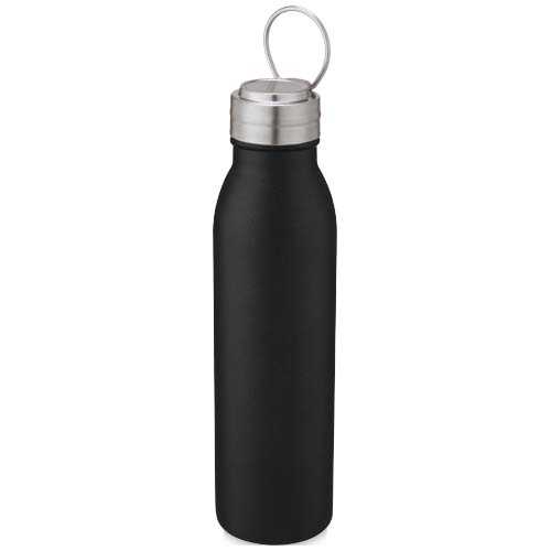 Harper 700 ml stainless steel water bottle with metal loop