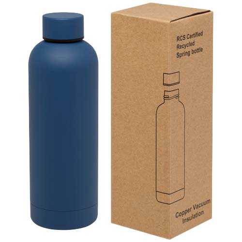 Spring 500 ml RCS certified recycled stainless steel copper vacuum insulated bottle