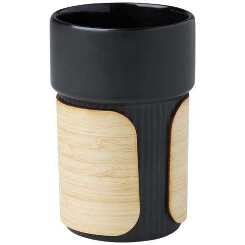 Fika 340 ml tumbler with bamboo sleeve