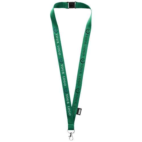 Tom recycled PET lanyard with breakaway closure