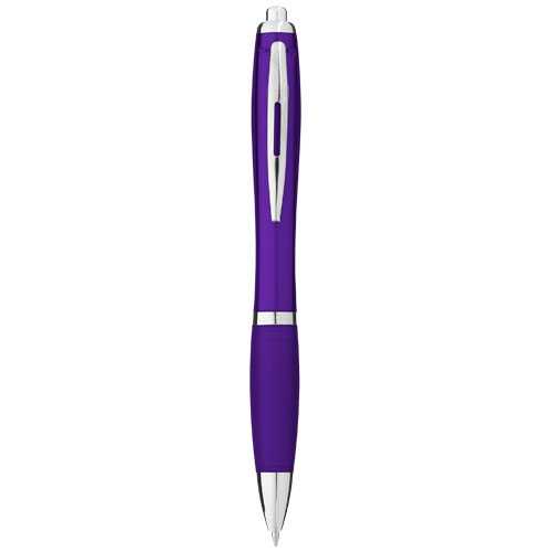 Nash ballpoint pen with coloured barrel and grip