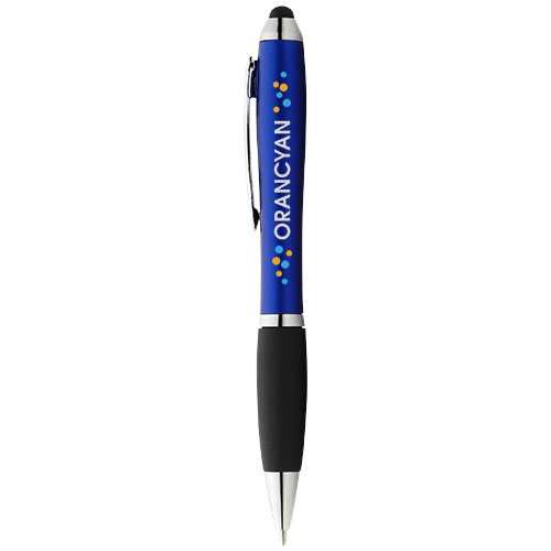 Nash coloured stylus ballpoint pen with black grip