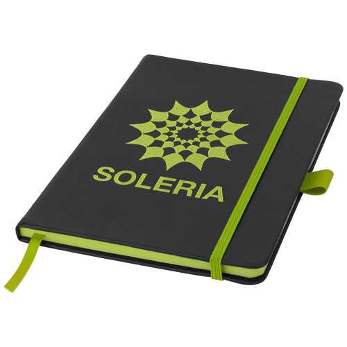 Colour-edge A5 hard cover notebook