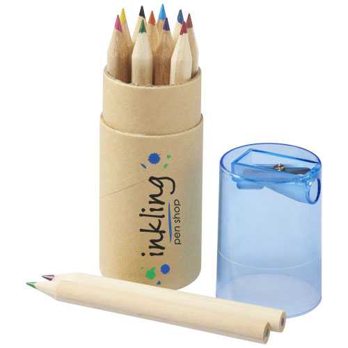 Hef 12-piece coloured pencil set with sharpener