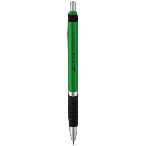 Turbo ballpoint pen with rubber grip