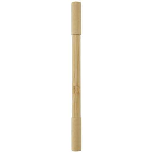 Samambu bamboo duo pen (blue ink)