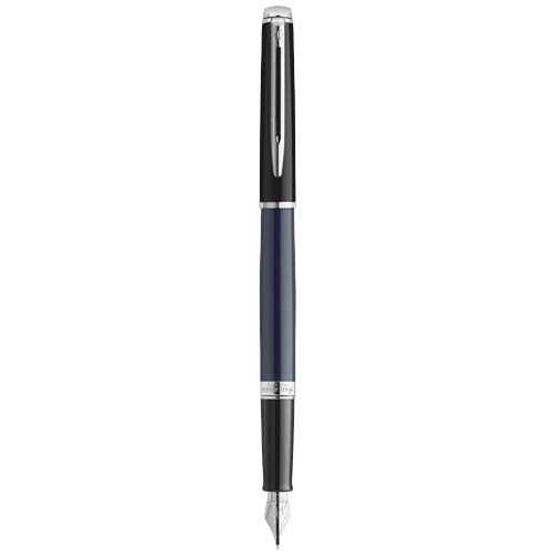 Hemisphere colour blocking fountain pen with palladium trim (blue ink)