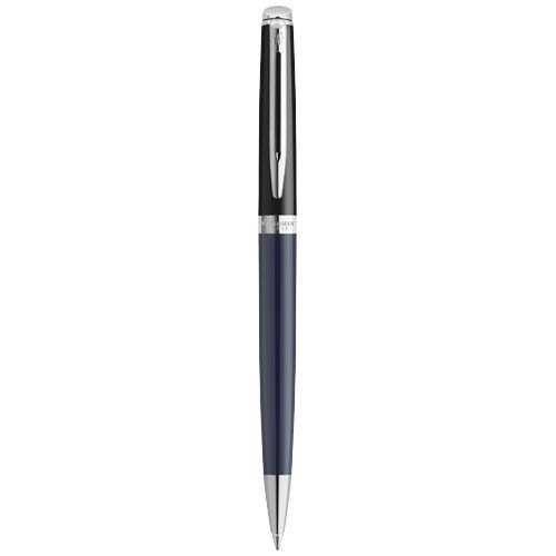 Hemisphere colour blocking ballpoint pen with palladium trim (blue ink)