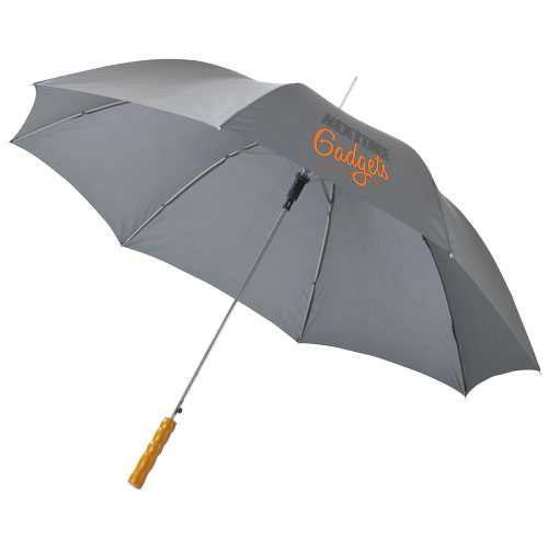 Lisa 23" auto open umbrella with wooden handle