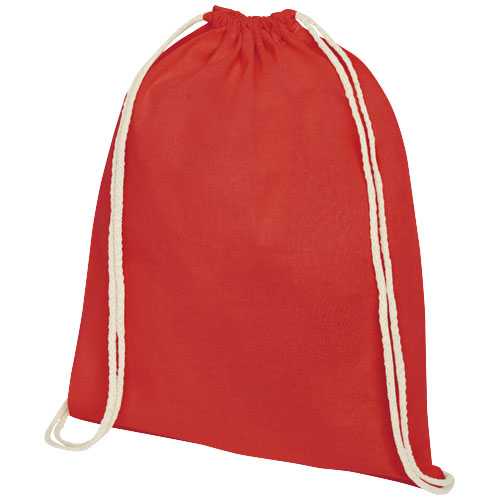 Oregon 100 g/m² cotton drawstring bag 5L