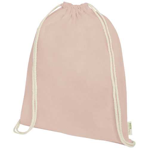 Orissa 100 g/m² organic cotton drawstring bag 5L