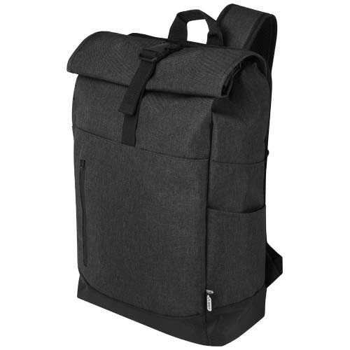 Hoss 15.6" GRS recycled roll-up laptop backpack 12L