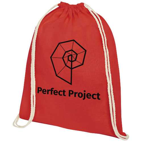 Oregon 140 g/m² cotton drawstring bag 5L