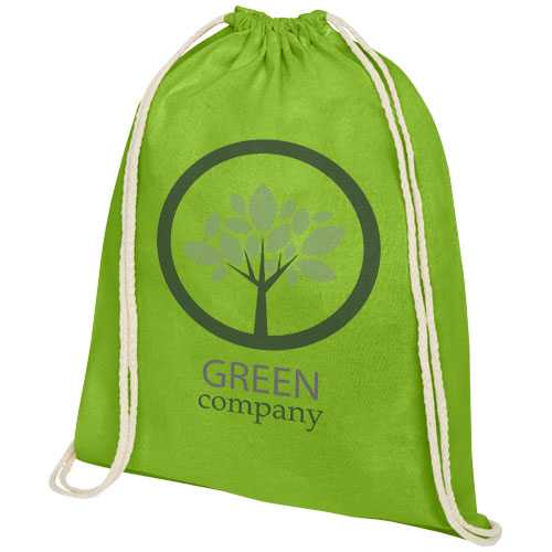 Oregon 140 g/m² cotton drawstring bag 5L