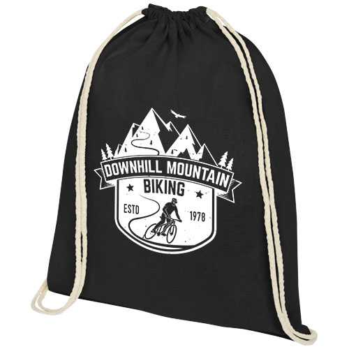 Oregon 140 g/m² cotton drawstring bag 5L