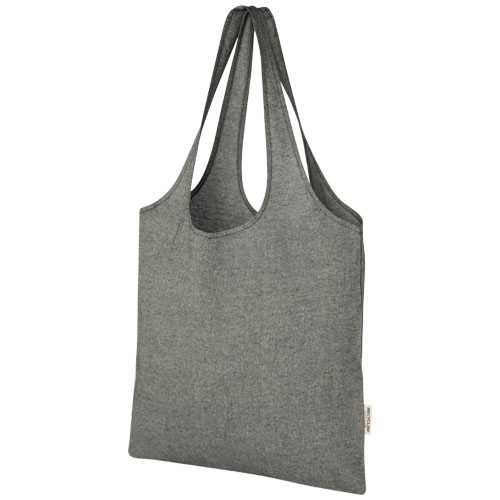 Pheebs 150 g/m² recycled cotton trendy tote bag 7L