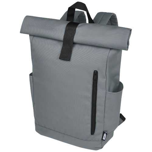 Byron 15.6" GRS RPET roll-top backpack 18L