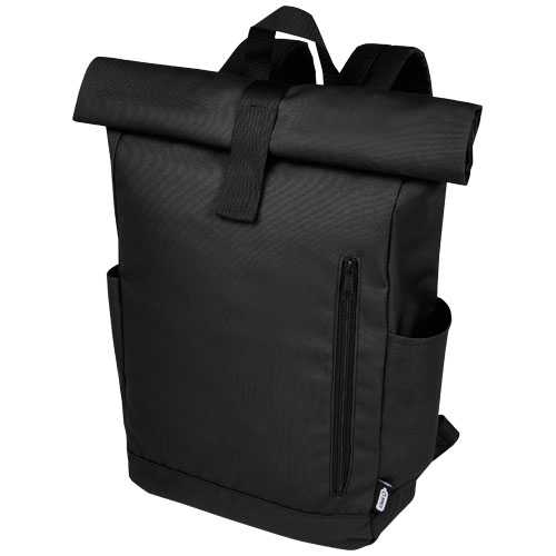 Byron 15.6" GRS RPET roll-top backpack 18L