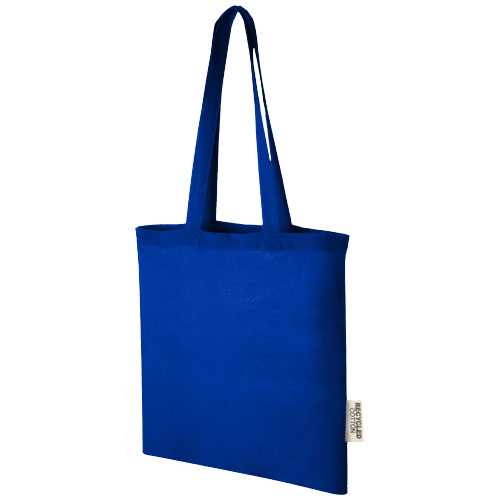 Madras 140 g/m2 GRS recycled cotton tote bag 7L