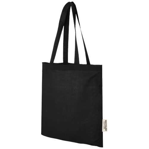 Madras 140 g/m2 GRS recycled cotton tote bag 7L