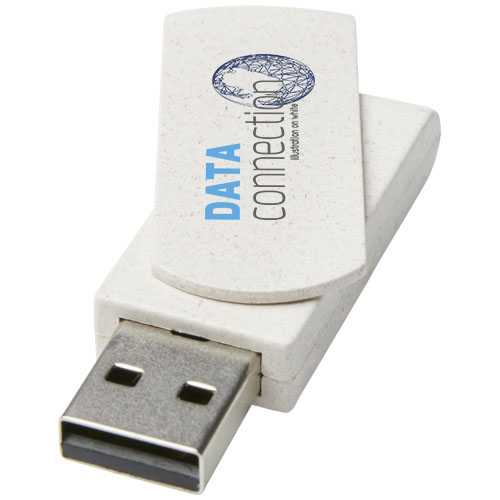 Rotate 4GB wheat straw USB flash drive