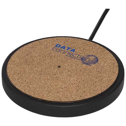 Kivi 10W limestone/cork wireless charging pad