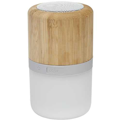 Aurea bamboo Bluetooth® speaker with light 