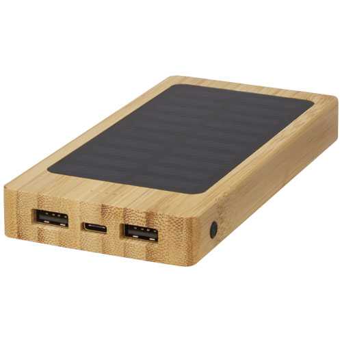 Alata 8000 mAh bamboo solar power bank