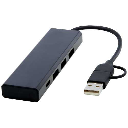 Rise RCS recycled aluminium USB 2.0 hub