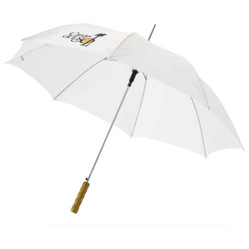 Lisa 23" auto open umbrella with wooden handle