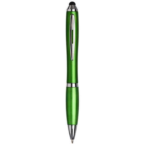 Curvy stylus ballpoint pen