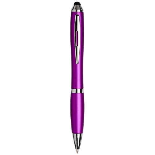 Curvy stylus ballpoint pen