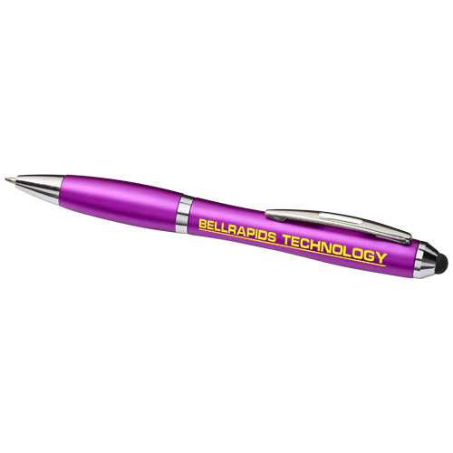 Curvy stylus ballpoint pen