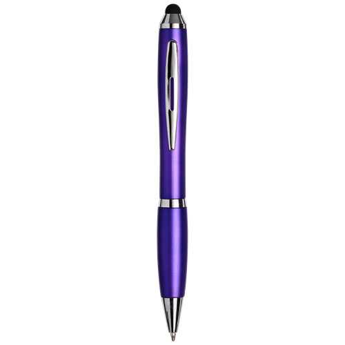 Curvy stylus ballpoint pen